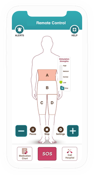 Original remote control mockup — screen 6